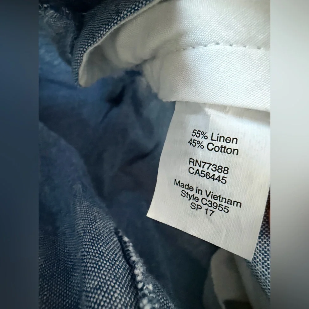J. Crew | The Sutton | Straight-fit Linen-Cotton Blend Pant | Sky Blue | 34-32